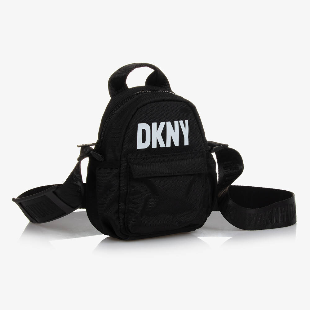 دكني-حقيبة كتف كانفاس لون أسود للبنات (19 سم) | Childrensalon Outlet