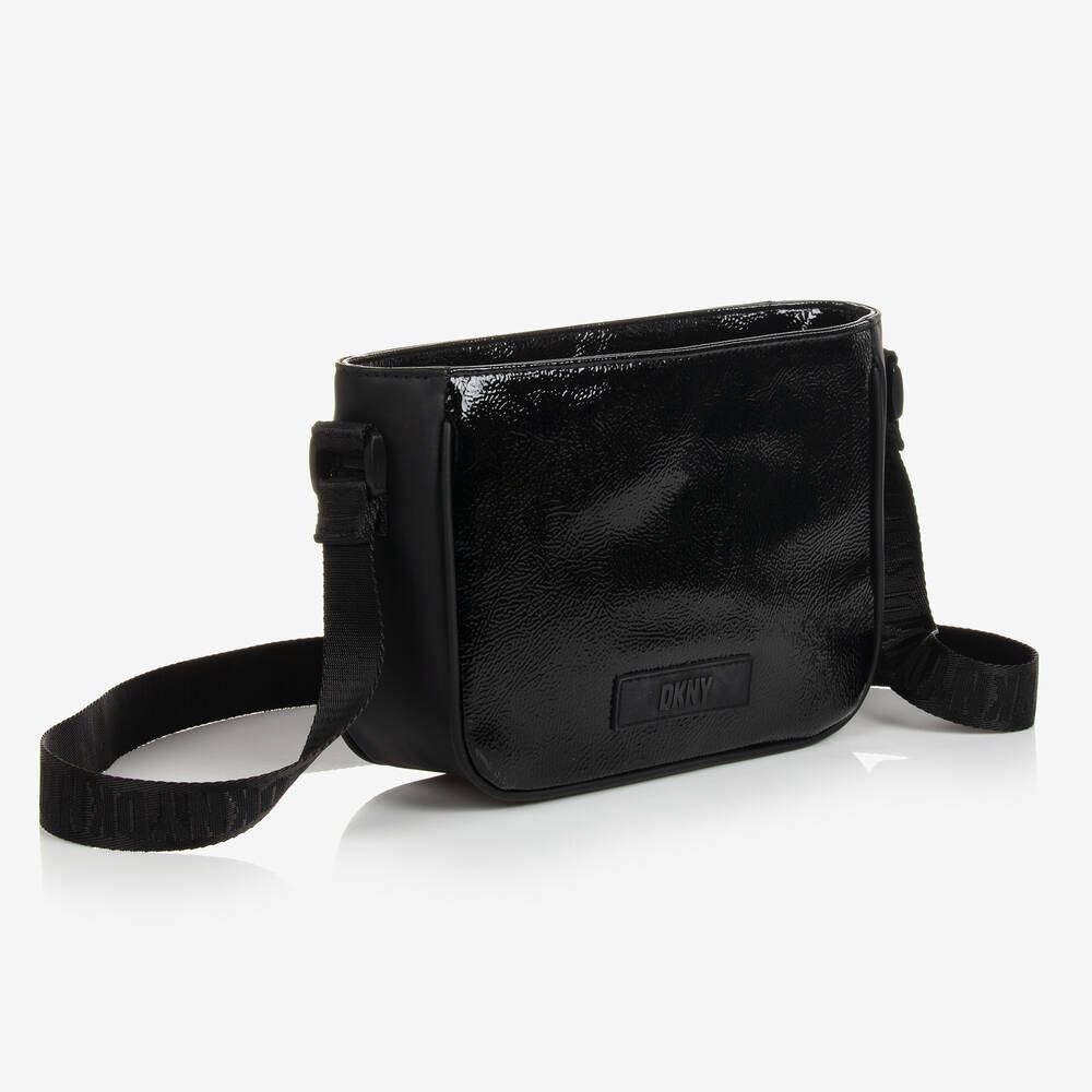 DKNY-Girls Black Shoulder Bag (24cm) | Childrensalon Outlet