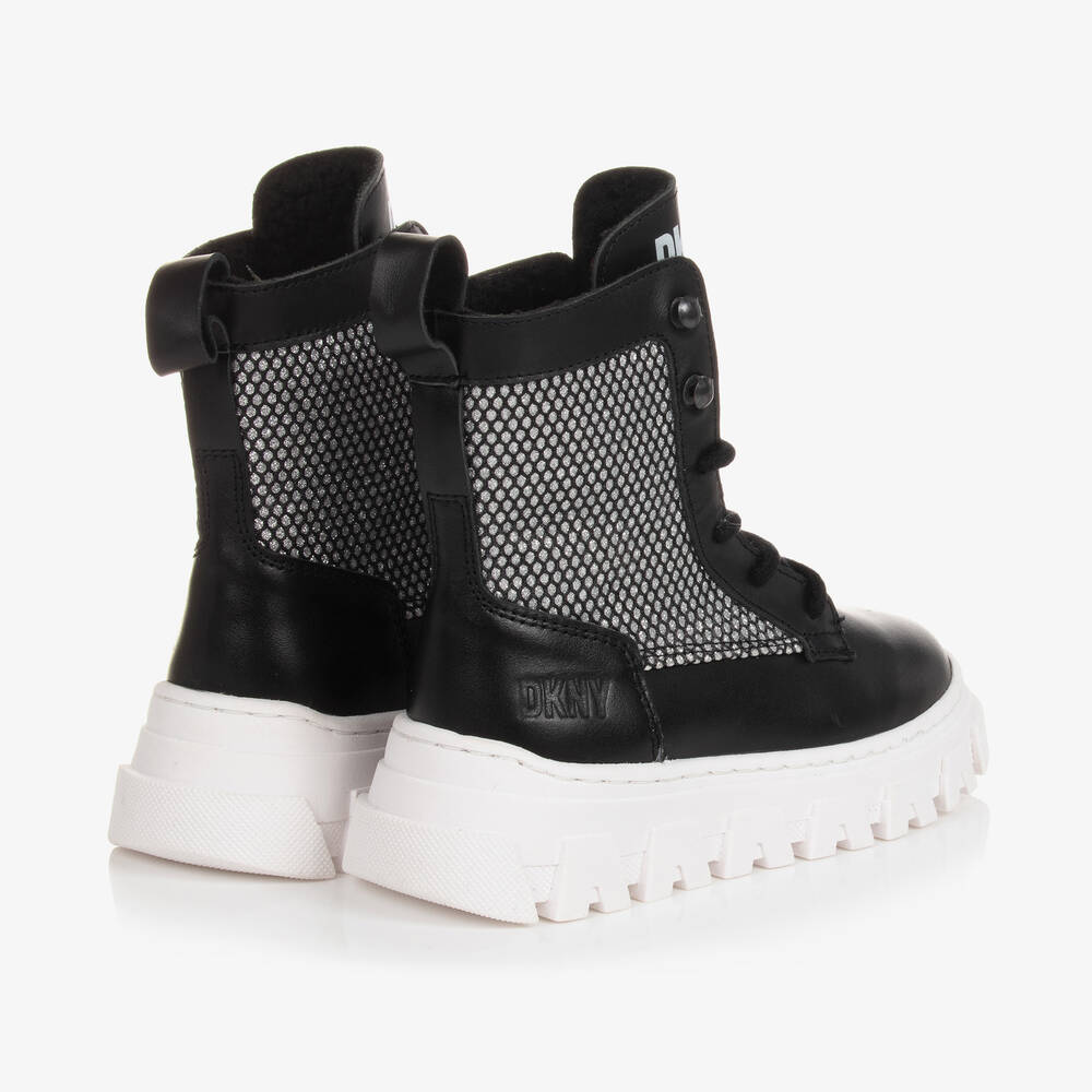 Dkny leather boots best sale