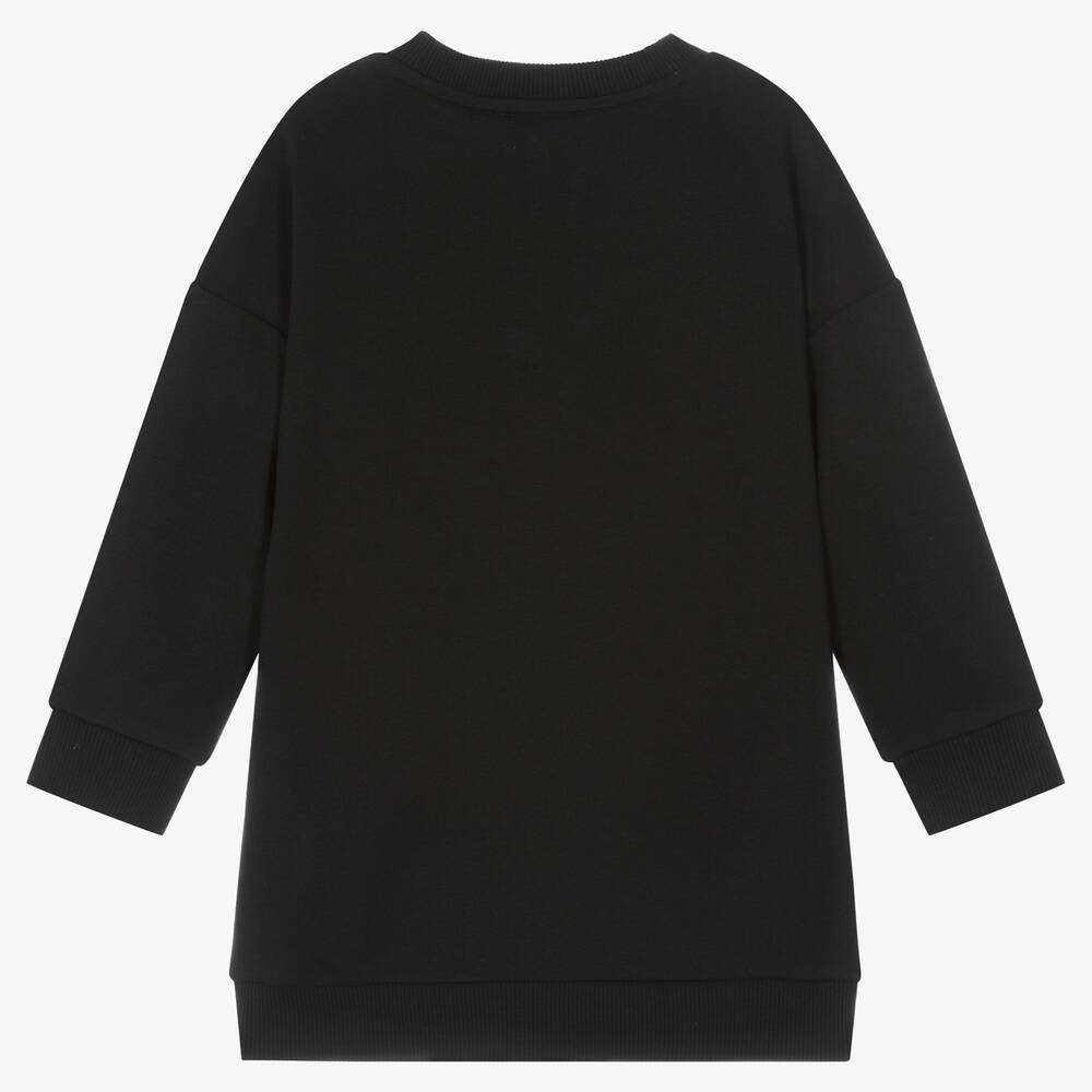 DKNY Girls Black Sweatshirt Dress Childrensalon Outlet