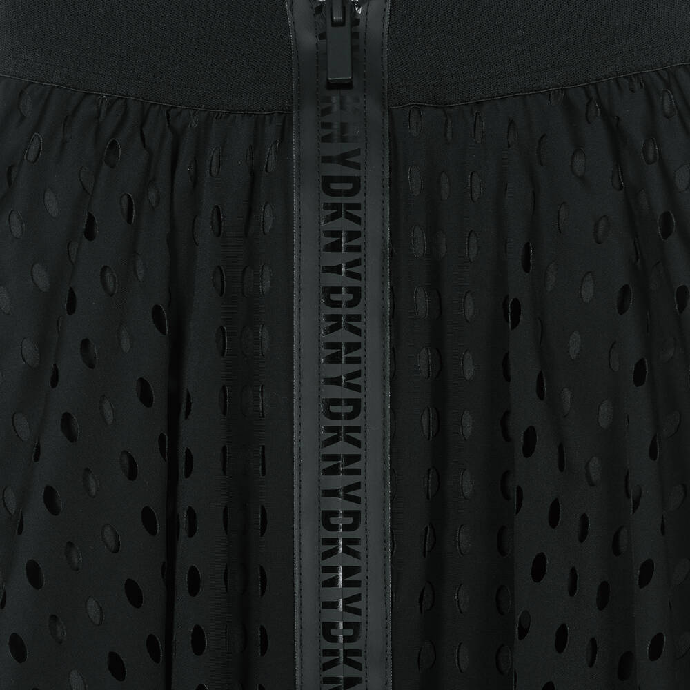 DKNY-Girls Black Tape Midi Skirt | Childrensalon Outlet