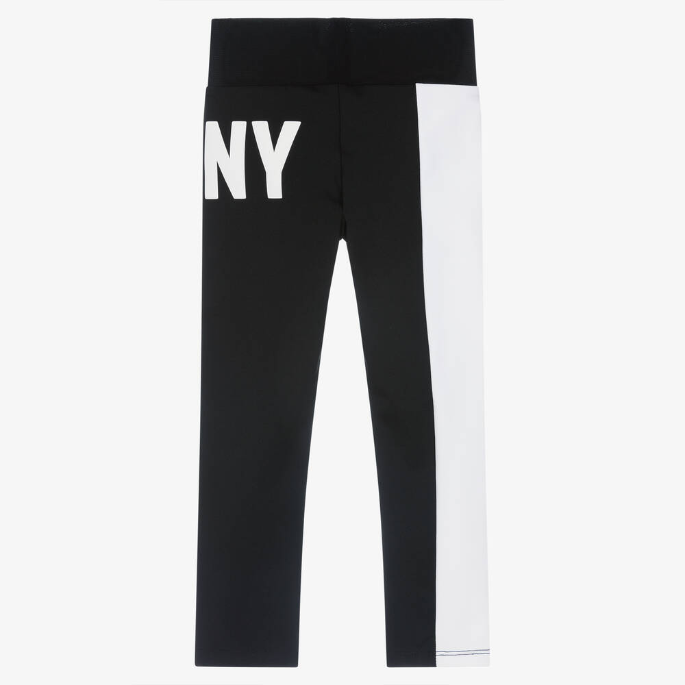 DKNY-Черно-белые легинсы для девочек | Childrensalon Outlet
