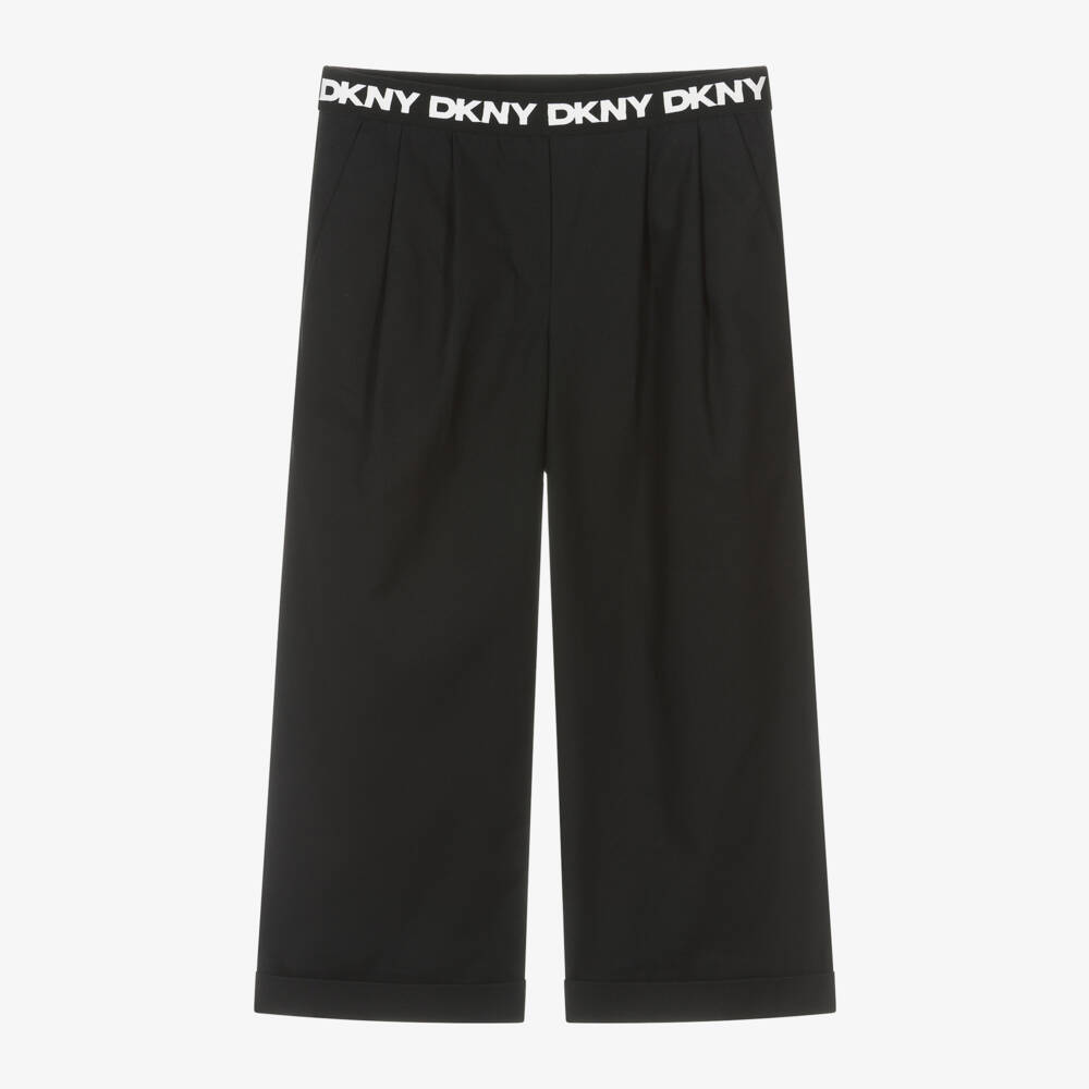 DKNY-Girls Black Wide Leg Pants | Childrensalon Outlet