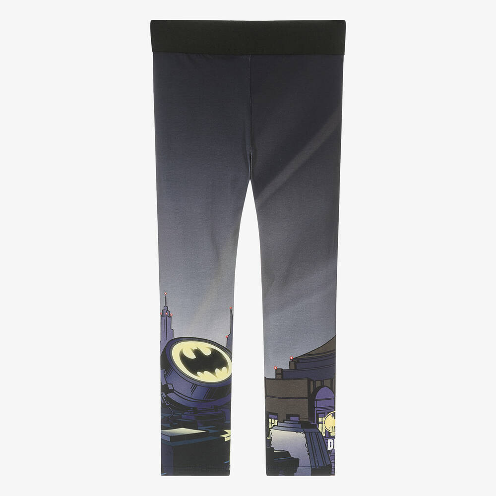 DKNY-Girls Blue Cotton Batman Leggings | Childrensalon Outlet