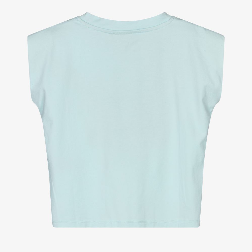DKNY-Girls Blue Cotton T-Shirt | Childrensalon Outlet