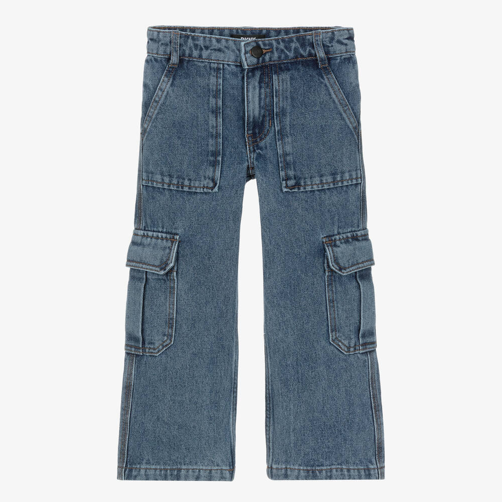 DKNY - Blaue Cargo-Jeans aus Baumwolle | Childrensalon