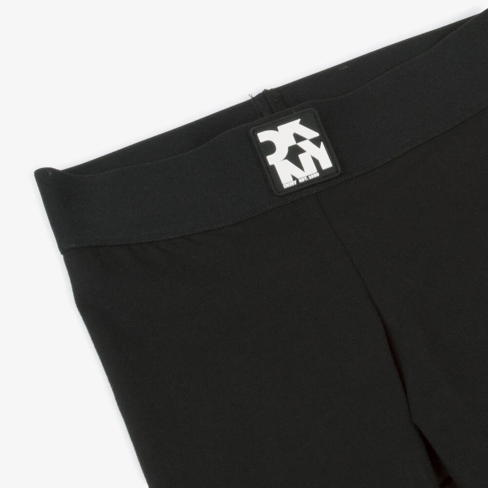 DKNY-Girls Charcoal Soft Knit Leggings | Childrensalon Outlet