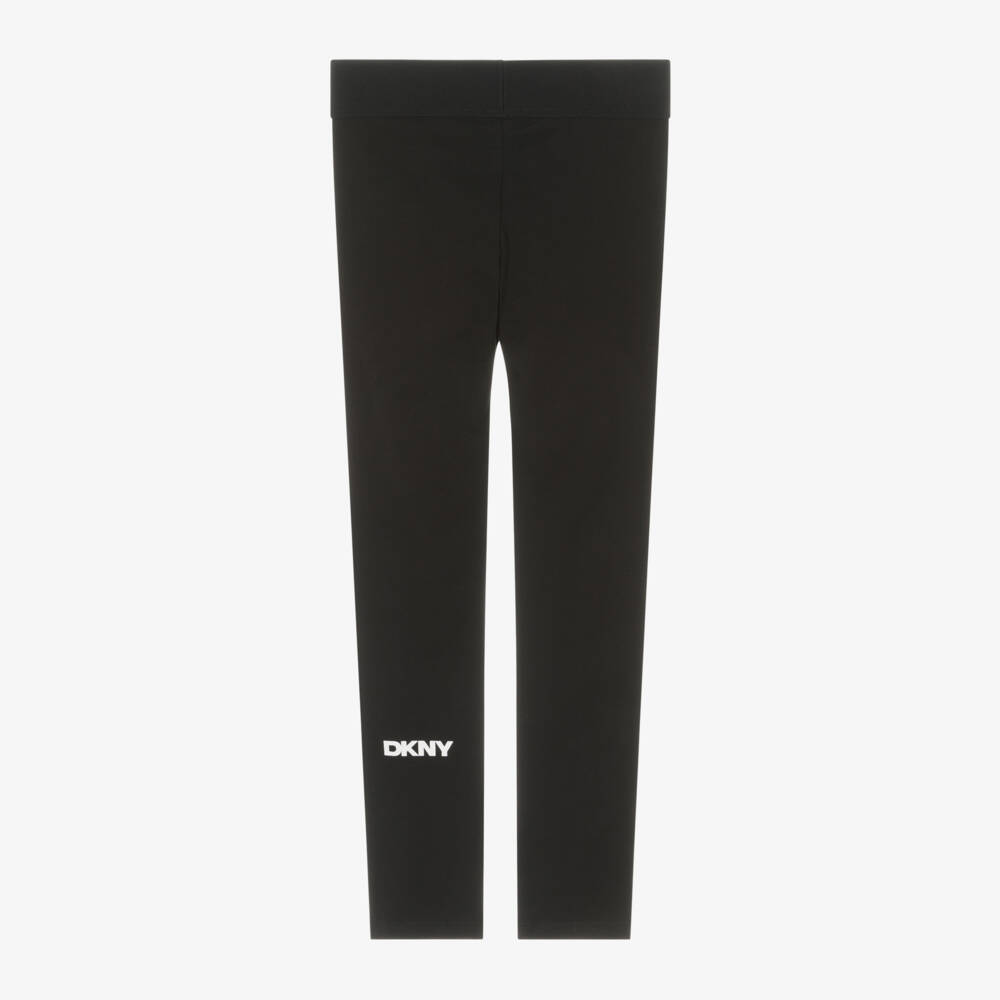 DKNY-Girls Charcoal Soft Knit Leggings | Childrensalon Outlet