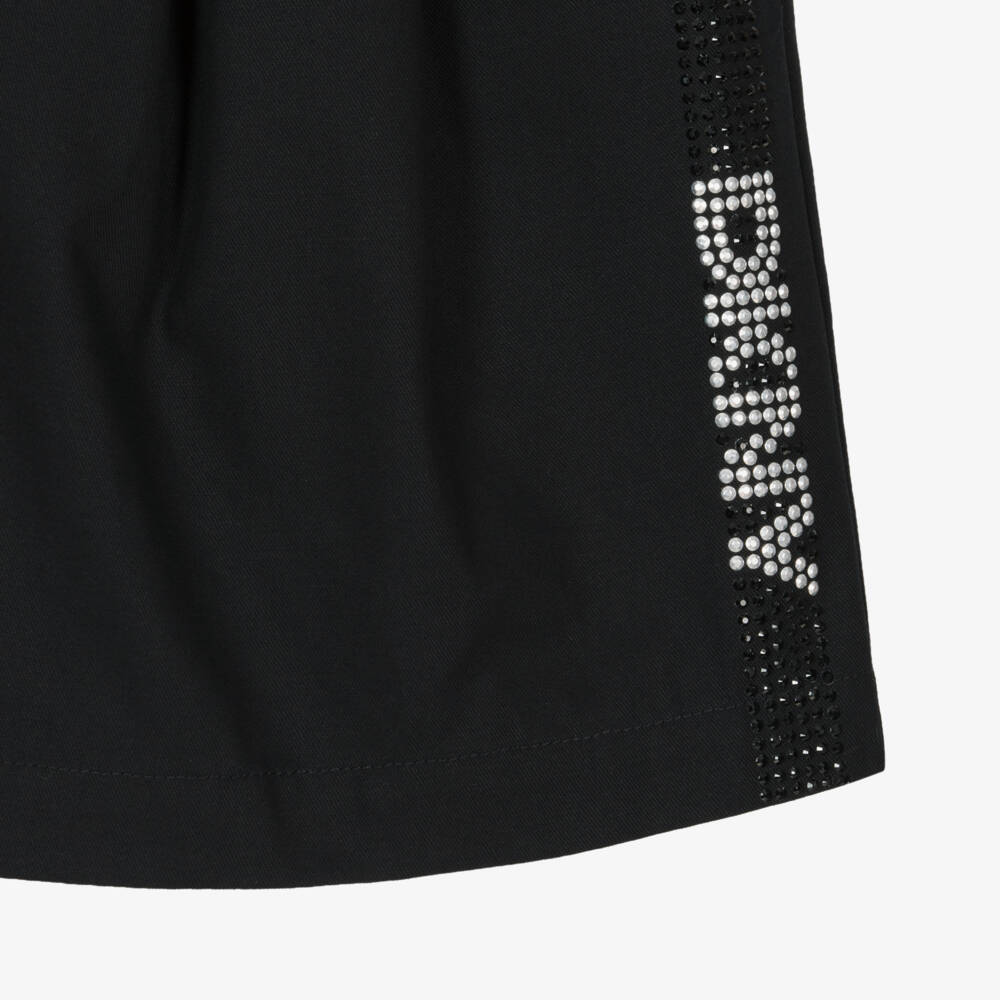 DKNY-Girls Cotton Twill Rhinestone Shorts | Childrensalon Outlet