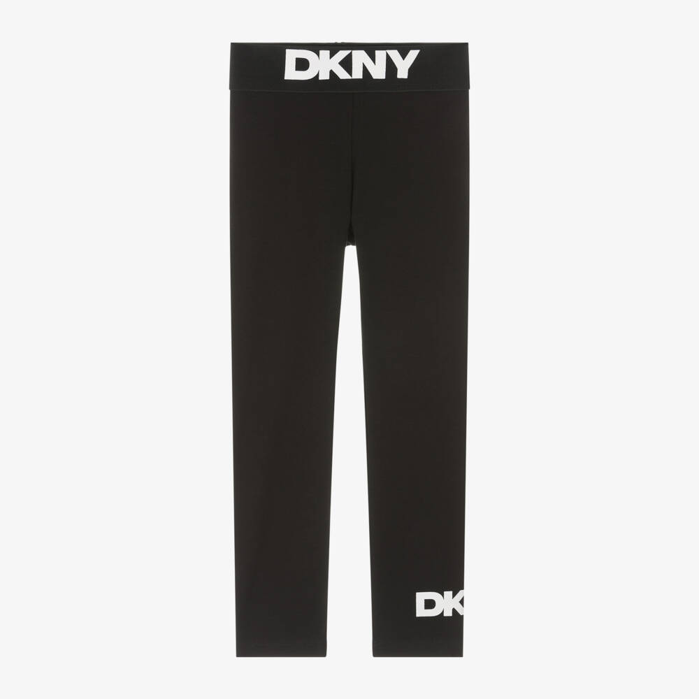 DKNY-Girls Ebony Organic Cotton Trousers | Childrensalon Outlet