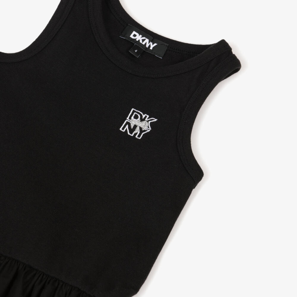 DKNY-Girls Elegant Black Midi Dress | Childrensalon Outlet