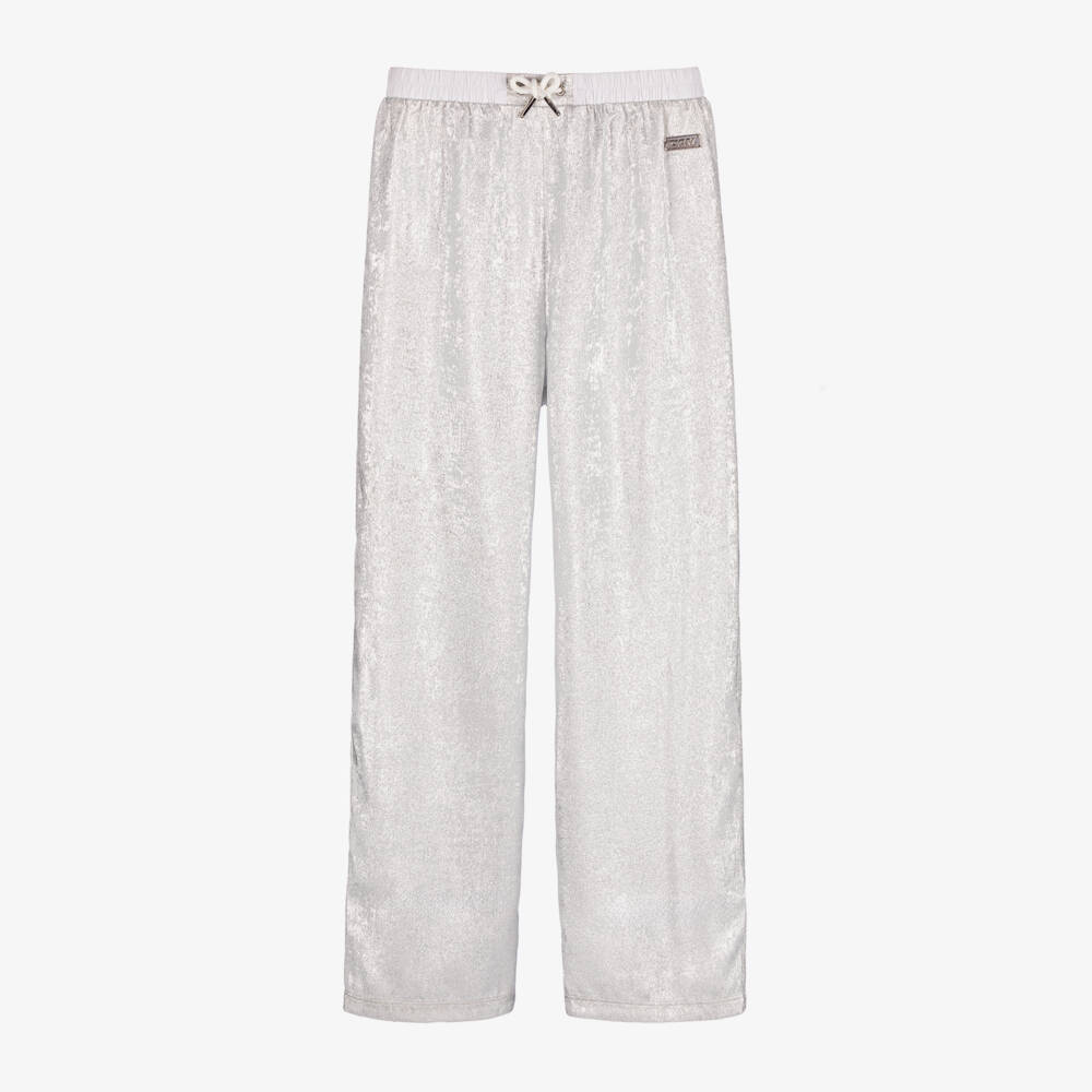 DKNY-Girls Elegant Grey Crepe Pants | Childrensalon Outlet