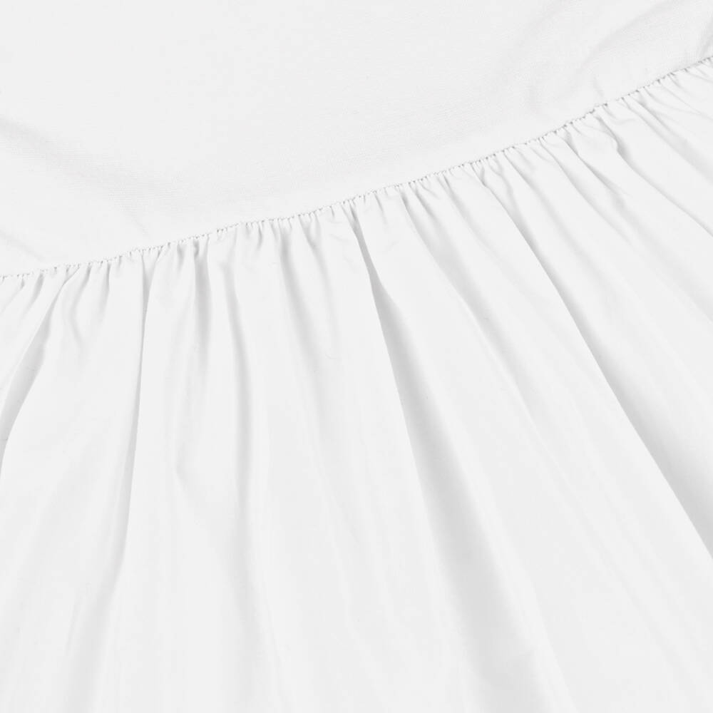 DKNY-Girls Elegant White Midi Dress | Childrensalon Outlet