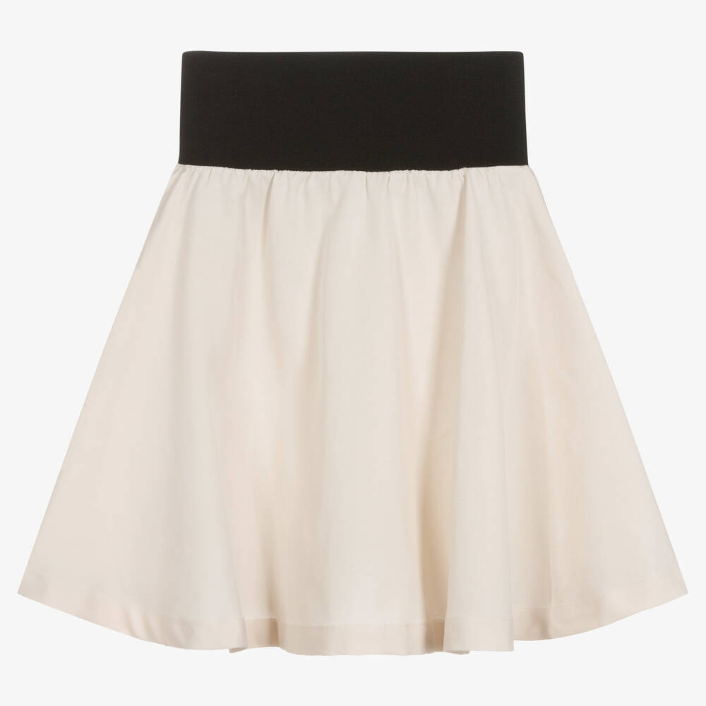 DKNY-Кремовая юбка из хлопкового твила | Childrensalon Outlet