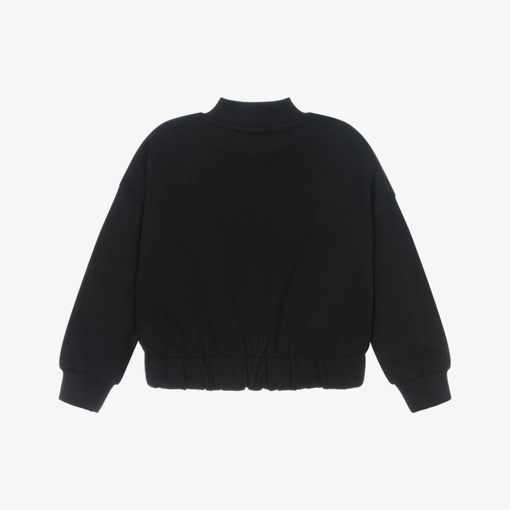 DKNY-Girls Jet Cotton Jersey Bomber Jacket | Childrensalon Outlet