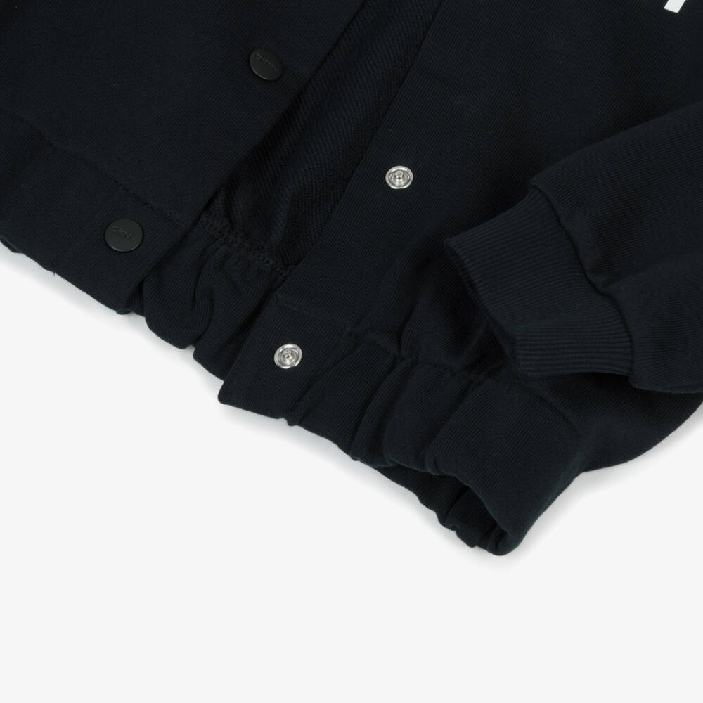 DKNY-Girls Jet Cotton Jersey Bomber Jacket | Childrensalon Outlet