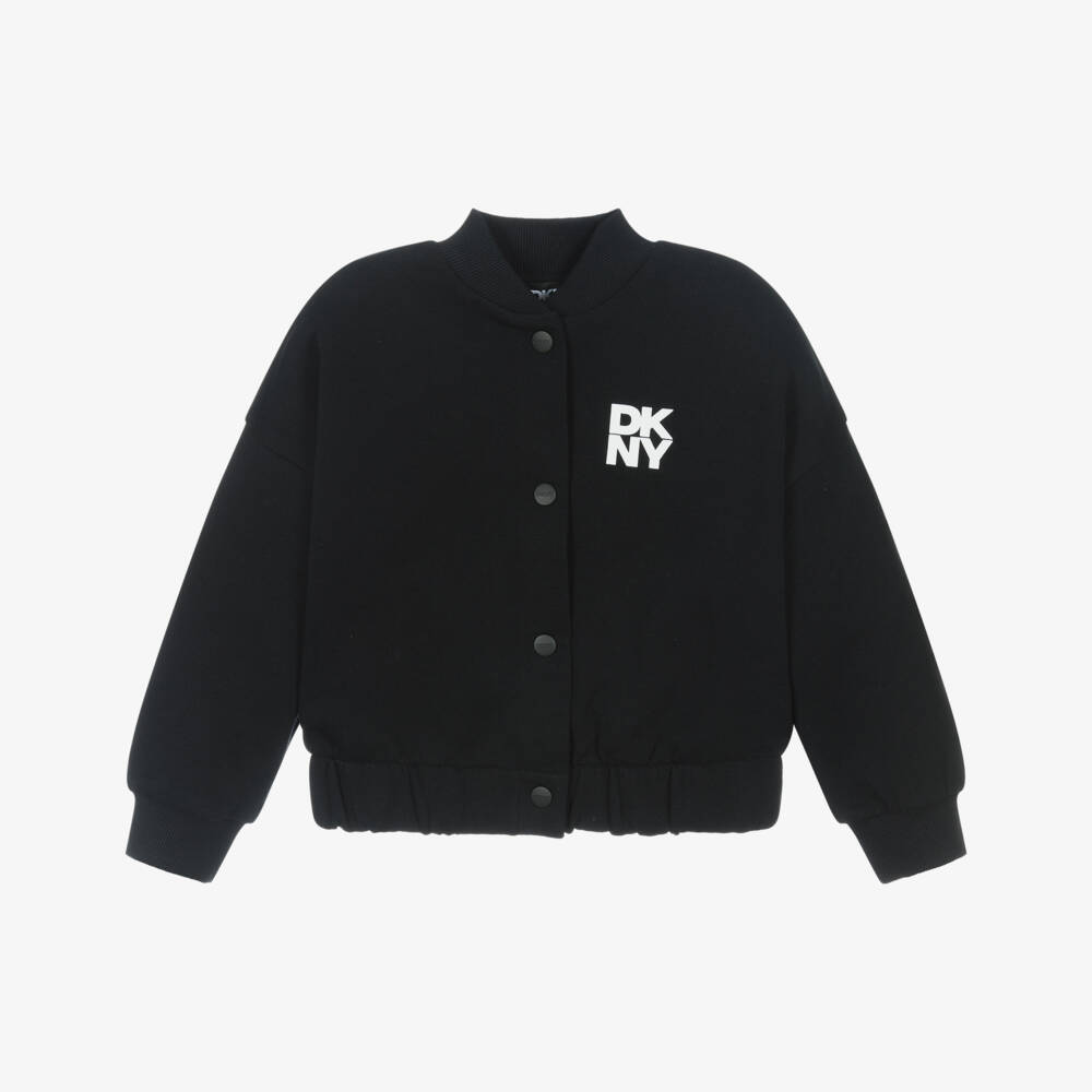 DKNY-Бомбер из хлопкового трикотажа Jet для девочек | Childrensalon Outlet