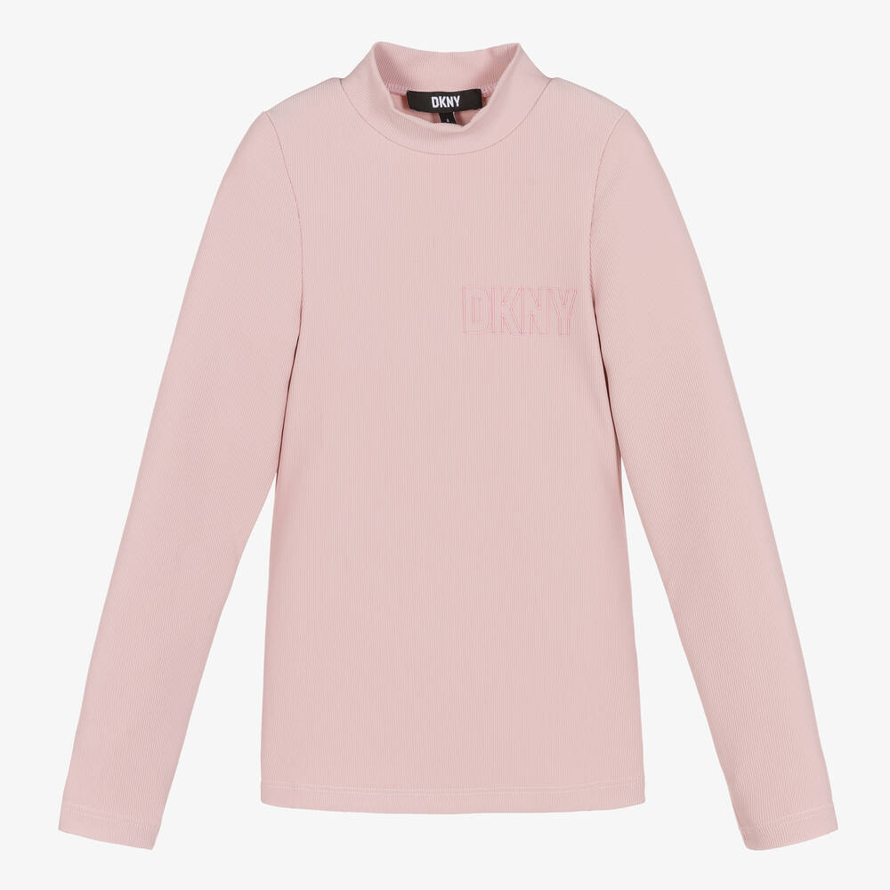 DKNY - Gerippter Rollkragenpulli Flieder   | Childrensalon