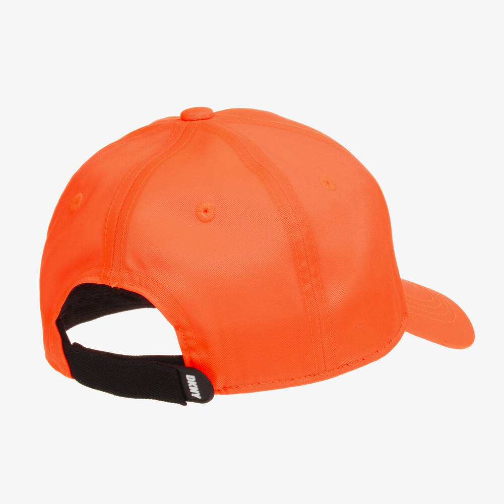 DKNY-Girls Neon Pink Studded Twill Cap | Childrensalon Outlet