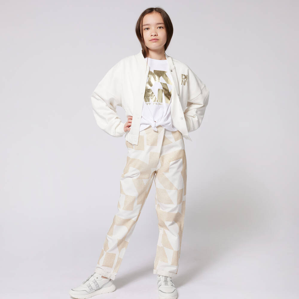 DKNY-Футболка из органического хлопка с узлом для девочек | Childrensalon Outlet