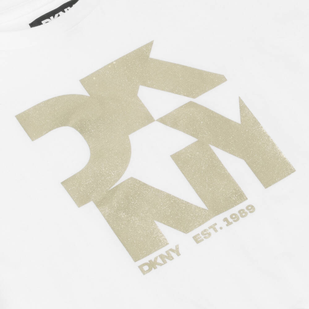 DKNY-Футболка из органического хлопка с узлом для девочек | Childrensalon Outlet