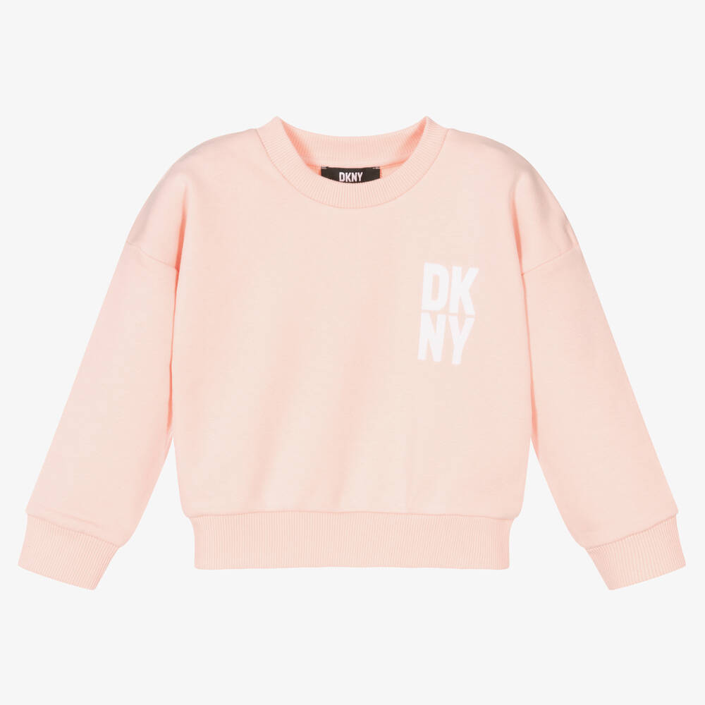 Girls Pink Cotton Sweatshirt