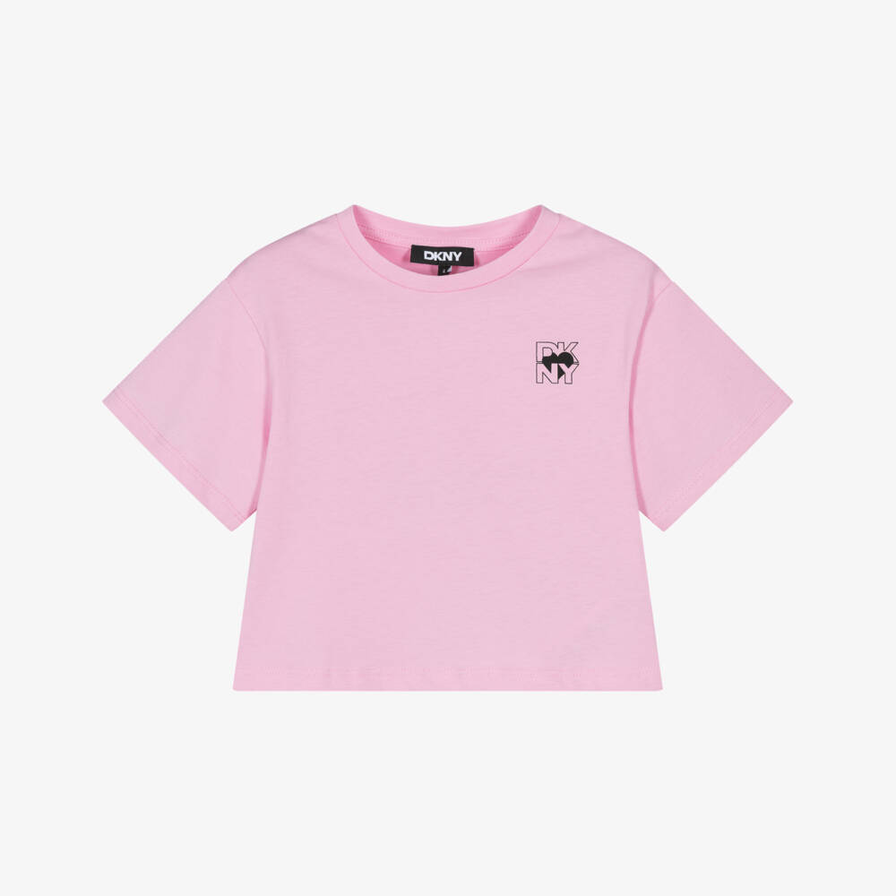 DKNY-Girls Pink NY Heart Tee | Childrensalon Outlet