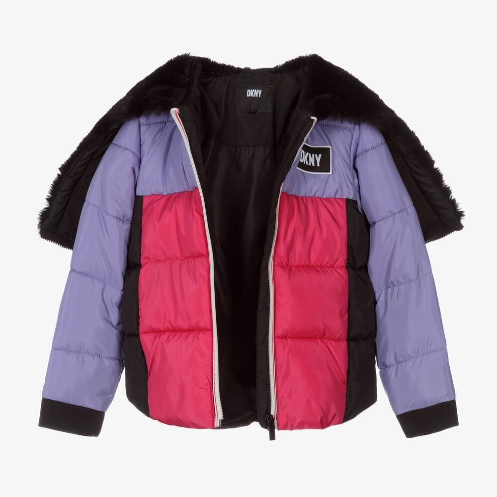 DKNY-Girls Pink & Purple Jacket | Childrensalon Outlet