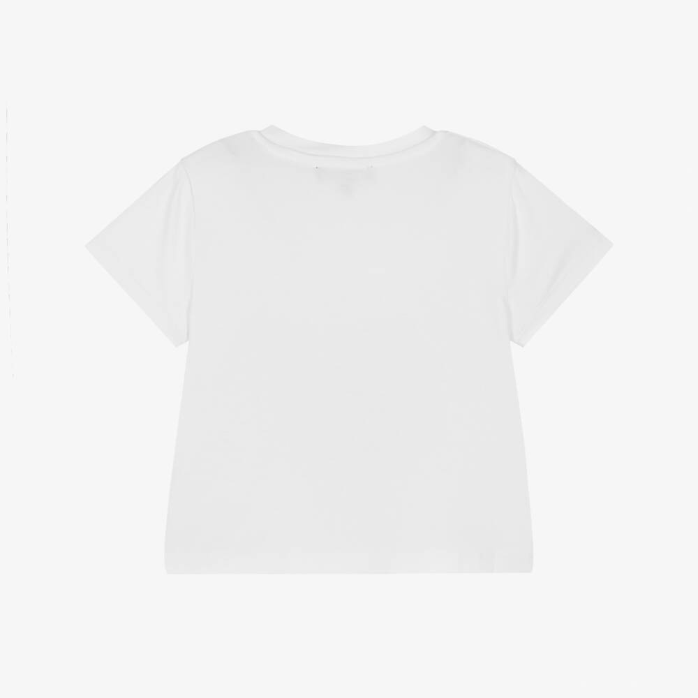 DKNY-Girls Pink & White Logo Tee | Childrensalon Outlet