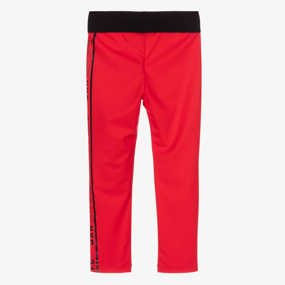 DKNY-Красные легинсы для девочек | Childrensalon Outlet