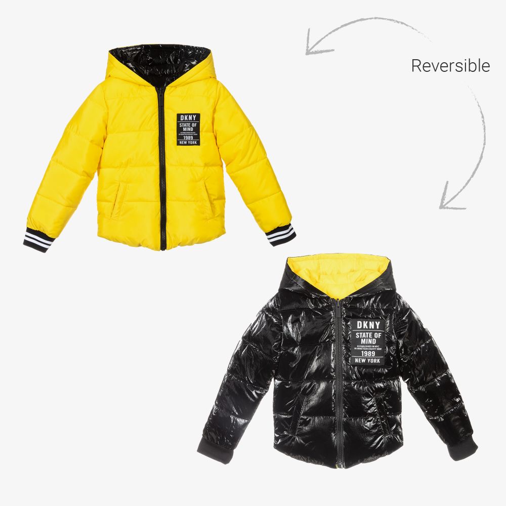 DKNY - Girls Reversible Puffer Jacket | Childrensalon