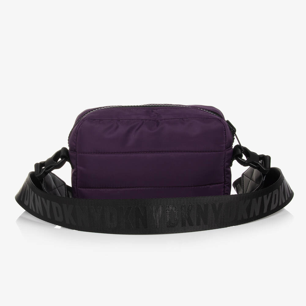 DKNY Girls Reversible Purple Shoulder Bag 23cm Childrensalon Outlet