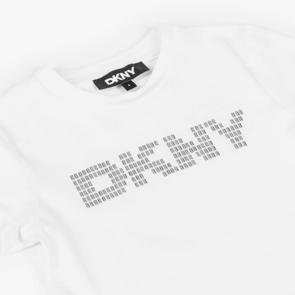 DKNY-Girls Short Sleeve Logo Top | Childrensalon Outlet