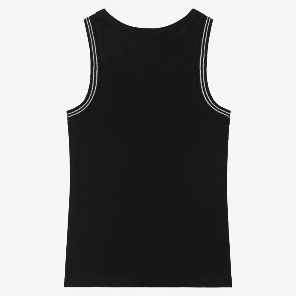 DKNY-Girls Sleek Black Jersey Tank | Childrensalon Outlet