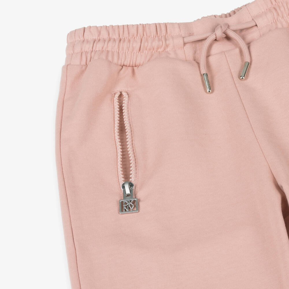 DKNY-بنطلون رياضي وردي ناعم للبنات | Childrensalon Outlet