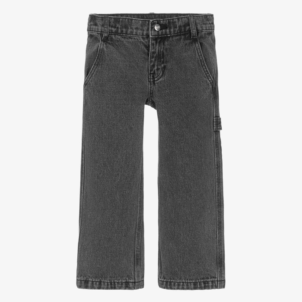 DKNY - Girls Washed Black Denim Jeans | Childrensalon