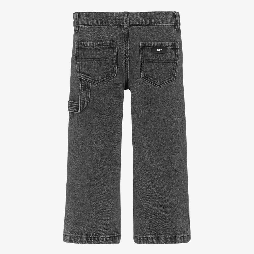 DKNY-Girls Washed Black Denim Jeans | Childrensalon Outlet