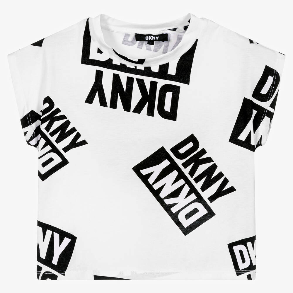White dkny shop t shirt