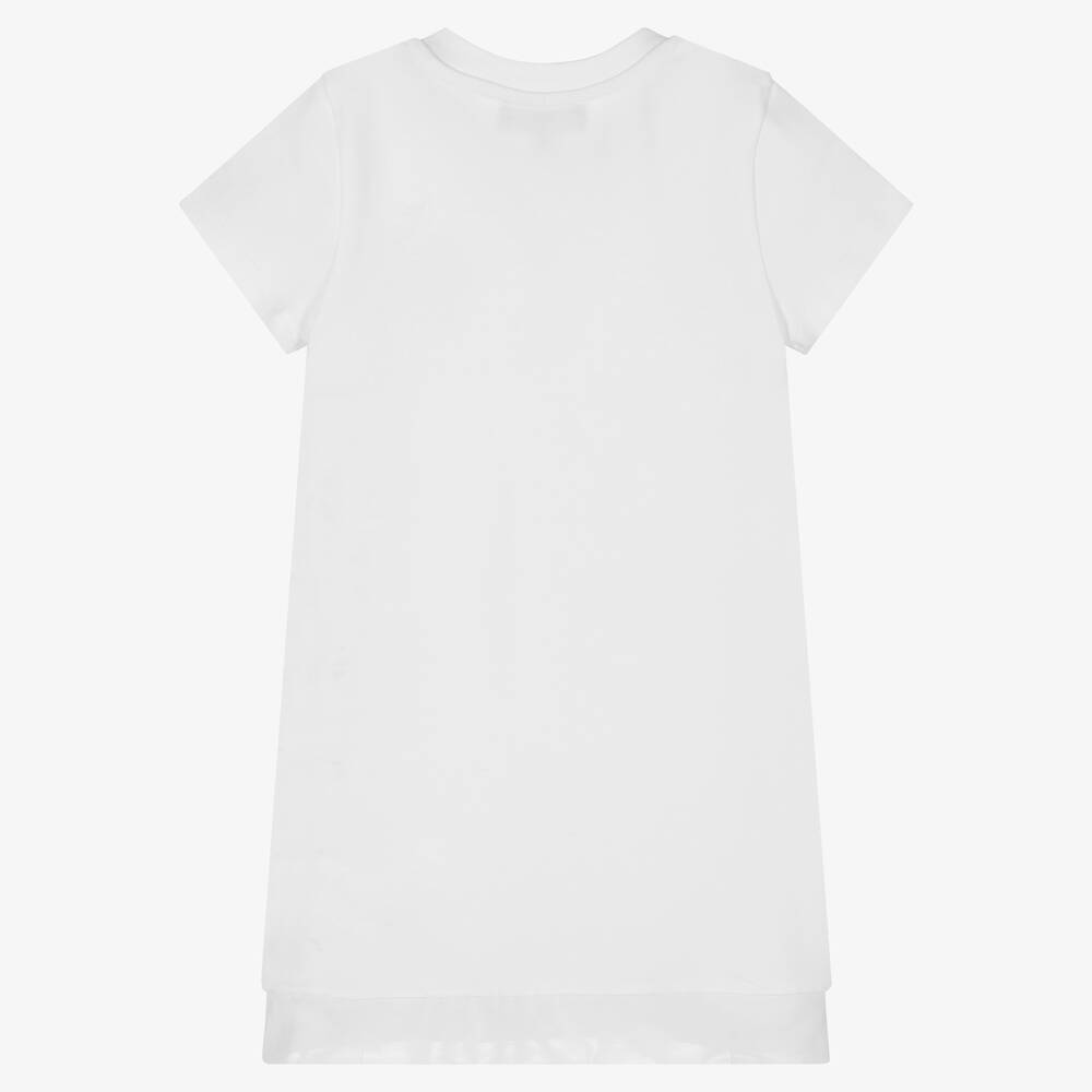 Girls white t shirt dress on sale