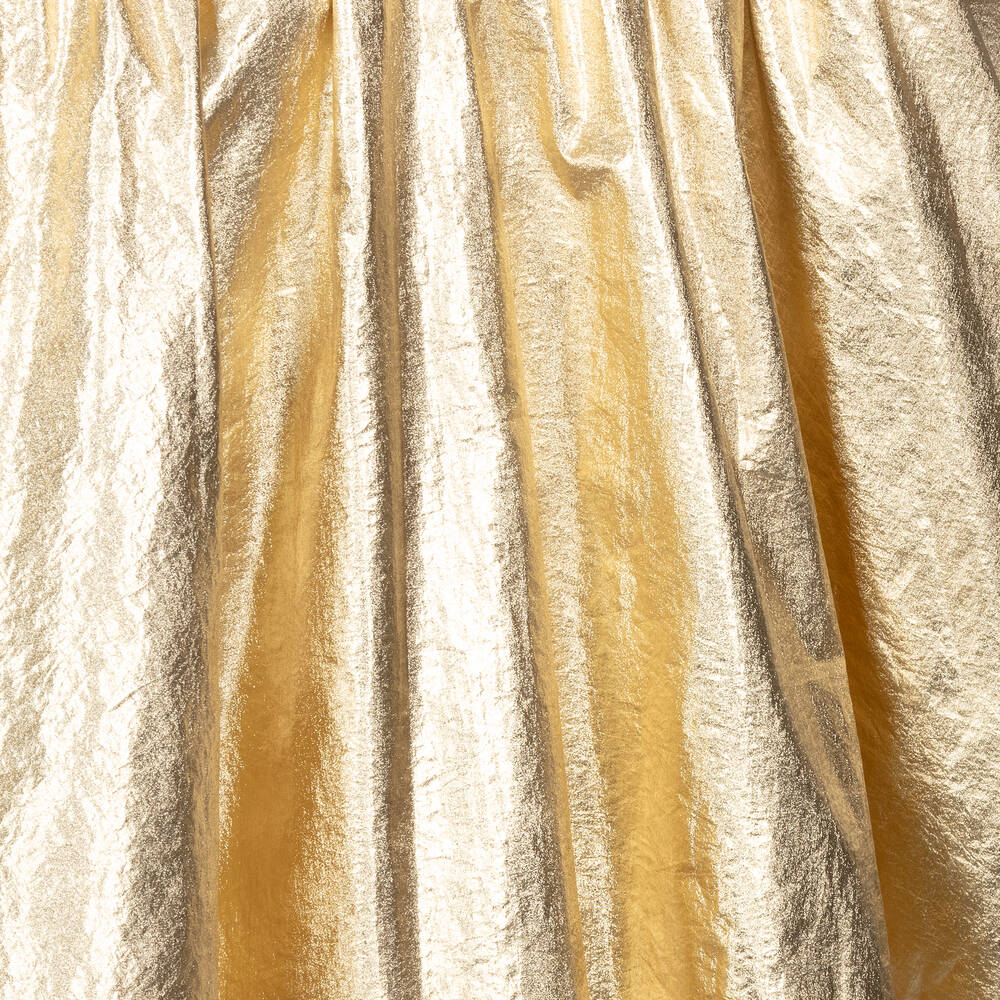 DKNY-Girls White & Gold T-Shirt Dress | Childrensalon Outlet