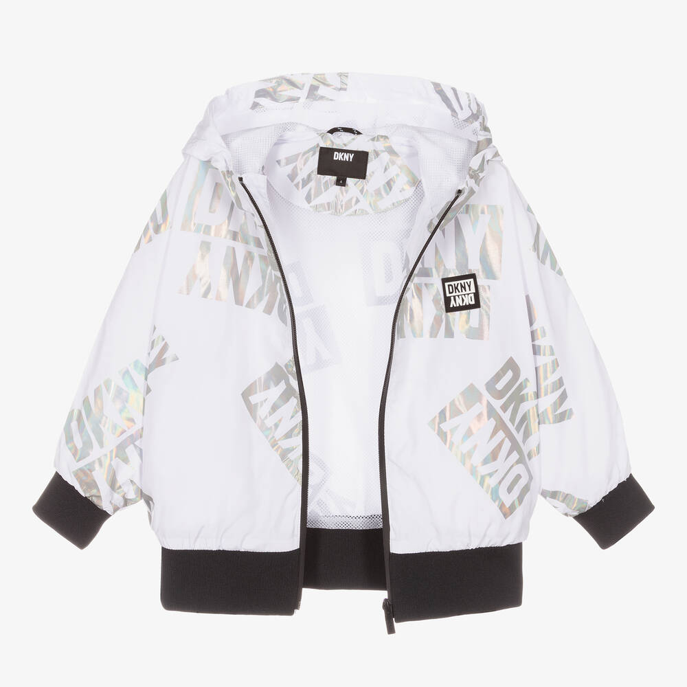 Dkny sport white jacket sales