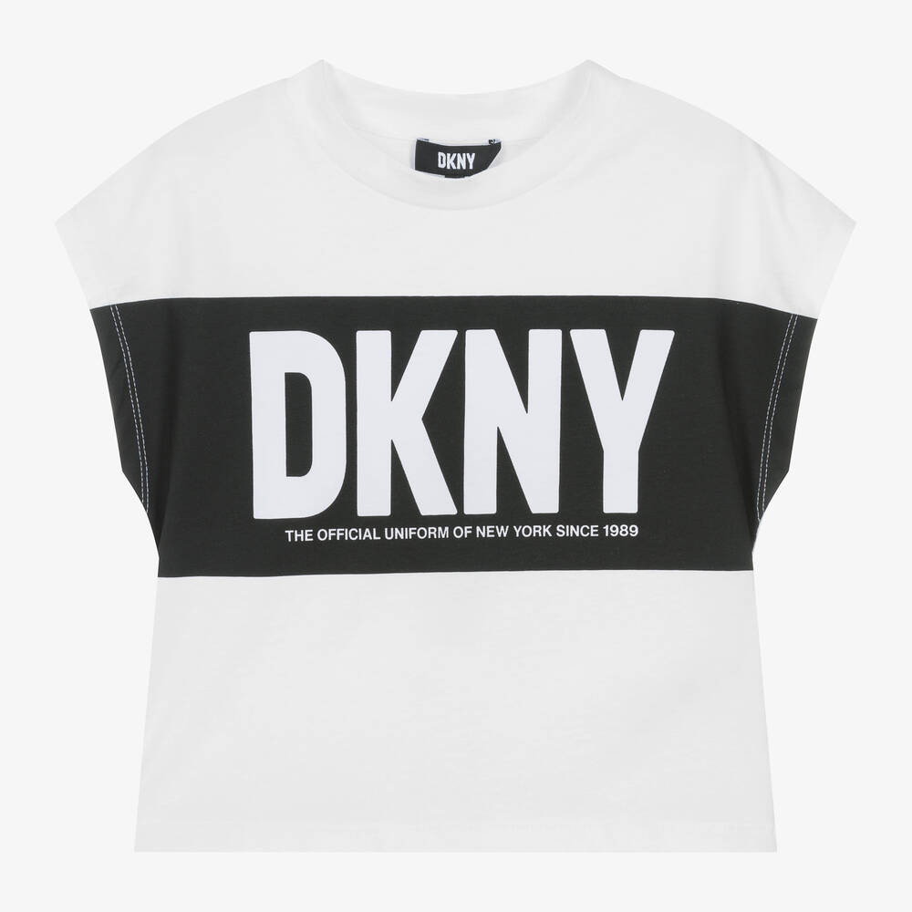 Girls White Organic Cotton T Shirt
