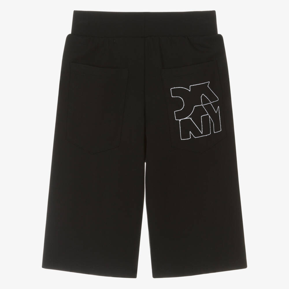 DKNY-Широкие черные бермуды для девочек | Childrensalon Outlet