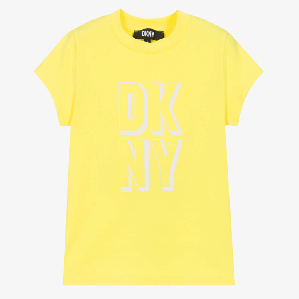 DKNY-Желтая хлопковая футболка | Childrensalon Outlet