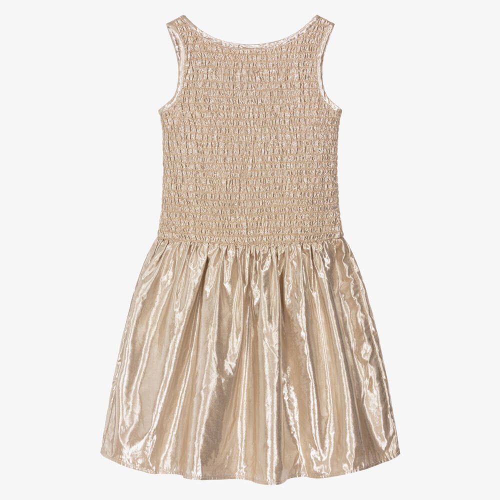 DKNY-Gold Dress | Childrensalon Outlet