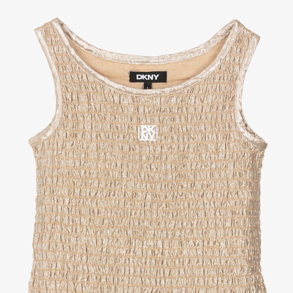 DKNY-Gold Dress | Childrensalon Outlet