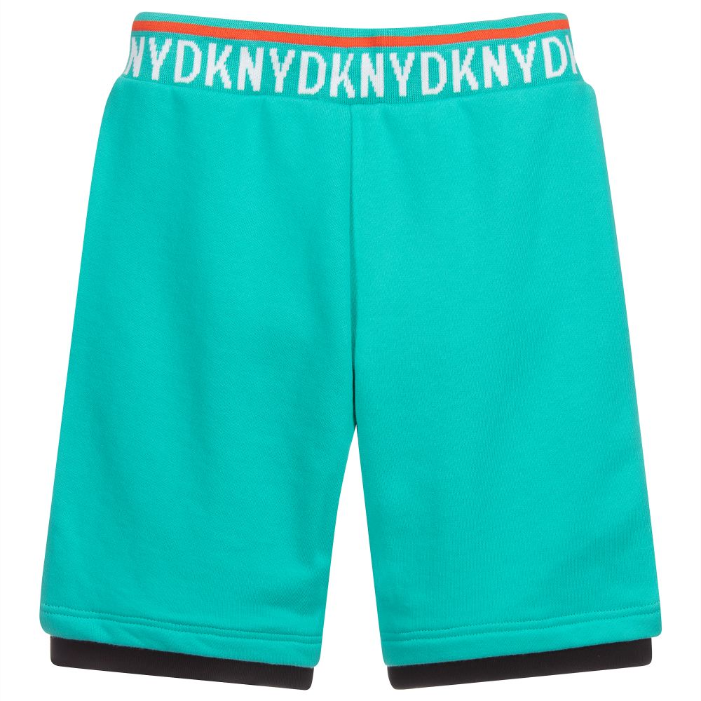 DKNY-Зеленые шорты из хлопкового джерси | Childrensalon Outlet