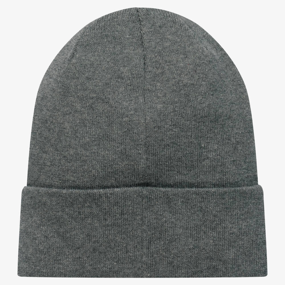DKNY-Grey & Black Beanie Hat | Childrensalon Outlet