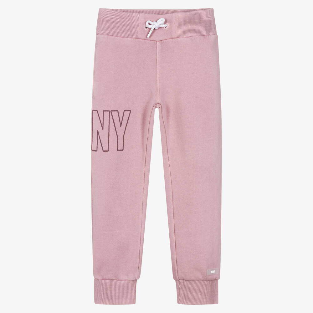DKNY - Розовые джоггеры из хлопкового джерси | Childrensalon