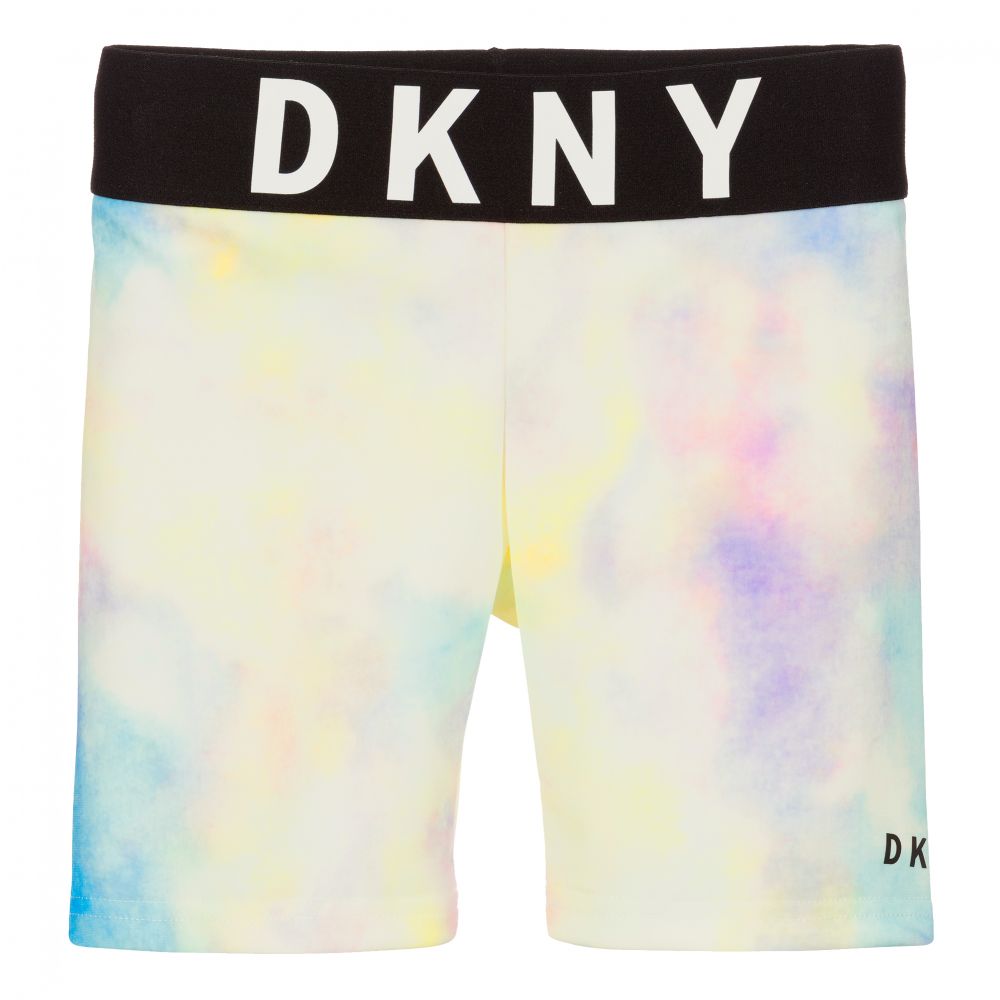 DKNY - شورت جيرسي بطبعة ملونة للبنات  | Childrensalon